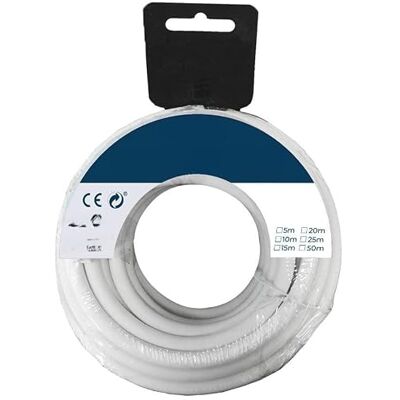 PRENDELUZ Schlauchtrommel 25 m, Kabel auf weißer Spule, Kabel für große Elektrogeräte, Kabelquerschnitt 2 x 2,5 mm PRENDELUZ Schlauchtrommel 25 m, Kabel auf weißer Spule, Kabel für große Elektrogeräte, Kabelquerschnitt 2 x 2,5 mm