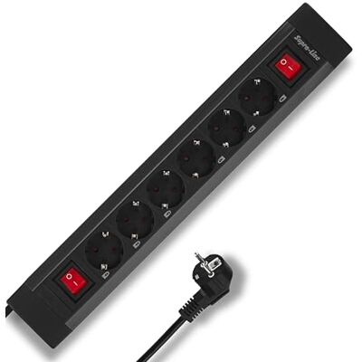 REV Ritter Steckdosenleiste - 6-fach - Kinderschutz - Überspannungsschutz - 2-3m Kabel - Mehrfachstecker REV Ritter Steckdosenleiste - 6-fach - Kinderschutz - Überspannungsschutz - 2-3m Kabel - Mehrfachstecker