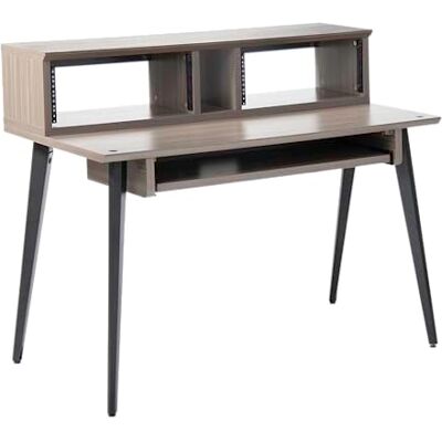 Gator Frameworks Elite Series Studio Schreibtisch Workstation mit 4U verstellbaren Regalfächern und verschiebbarer Tastaturablage Grau (GFW-ELITEDESK-GRY) Gator Frameworks Elite Series Studio Schreibtisch Workstation mit 4U verstellbaren Regalfächern und verschiebbarer Tastaturablage Grau (GFW-ELITEDESK-GRY)