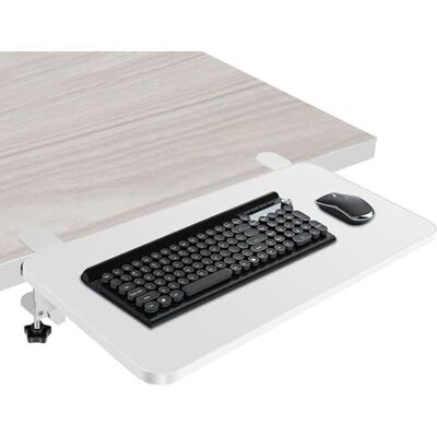 Sutowe Schreibtisch-Verlängerungs-Tablett, 52 x 25 cm, Tischhalterung, Armlehne, Regal, 90° faltbar, zum Festklemmen auf Tastaturablage, Plattform, Ergonomie, Computer-Ellenbogen-Armlehne, Unterstützung für Sutowe Schreibtisch-Verlängerungs-Tablett, 52 x 25 cm, Tischhalterung, Armlehne, Regal, 90° faltbar, zum Festklemmen auf Tastaturablage, Plattform, Ergonomie, Computer-Ellenbogen-Armlehne, Unterstützung für