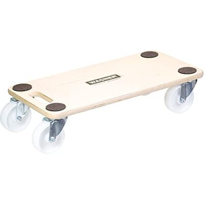 WAGNER Transportroller Transporthilfe 1129 I Möbelroller aus Schichtholz I 59 x 29 x 13,5 cm, Tragkraft 300 kg I Möbelhund für Umzug I Rollbrett Möbel I Lastenroller mit Tragegriff I FSC® I Made in DE WAGNER Transportroller Transporthilfe 1129 I Möbelroller aus Schichtholz I 59 x 29 x 13,5 cm, Tragkraft 300 kg I Möbelhund für Umzug I Rollbrett Möbel I Lastenroller mit Tragegriff I FSC® I Made in DE
