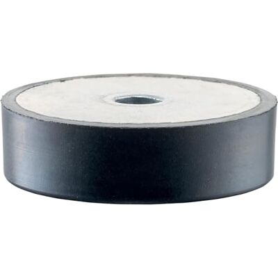 HALDER Gummi-Anschlagpuffer, niedrige Ausführung/mit Durchgangsbohrung d1=50 mm/h=11 mm 25150.1151 HALDER Gummi-Anschlagpuffer, niedrige Ausführung/mit Durchgangsbohrung d1=50 mm/h=11 mm 25150.1151