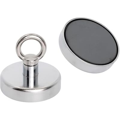 first4magnets Ferrit Wiederherstellungsmagnet Mit M10 Augenbolzen Für Magnetfischen, Erholung, Wiederholung und Schatzjagd 80mm Durchmesser x 70mm Hoch 60kg Zug first4magnets Ferrit Wiederherstellungsmagnet Mit M10 Augenbolzen Für Magnetfischen, Erholung, Wiederholung und Schatzjagd 80mm Durchmesser x 70mm Hoch 60kg Zug