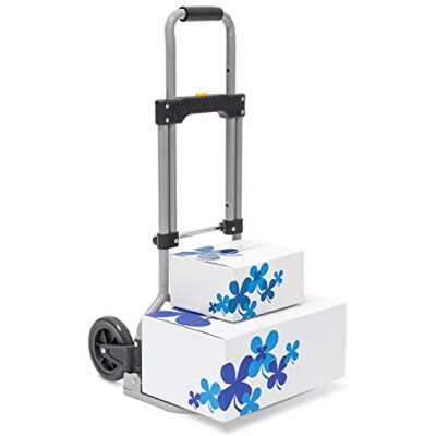 Relaxdays Sackkarre klappbar, belastbar bis 60 kg, HxBxT:96x38x37cm, grau Transportkarre mit Griff, faltbar Relaxdays Sackkarre klappbar, belastbar bis 60 kg, HxBxT:96x38x37cm, grau Transportkarre mit Griff, faltbar