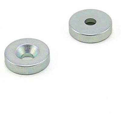first4magnets Zinkplattierte N42 Neodym Magnetpackung von 2 2 first4magnets Zinkplattierte N42 Neodym Magnetpackung von 2 2