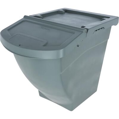 Kerbl Futterbox stapelbar, 60 l, 57,8 x 39 x 49 cm Stapelbox, Tierfutterbox, Kunststoffbox, mit Deckel, lebensmittelecht Kerbl Futterbox stapelbar, 60 l, 57,8 x 39 x 49 cm Stapelbox, Tierfutterbox, Kunststoffbox, mit Deckel, lebensmittelecht