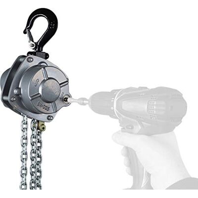 Planeta PREMIUM PRO E Flaschenzug, Tragfähigkeit 1000 kg, Hub 3 m, Antrieb durch Akkuschrauber, Industriequalität Planeta PREMIUM PRO E Flaschenzug, Tragfähigkeit 1000 kg, Hub 3 m, Antrieb durch Akkuschrauber, Industriequalität