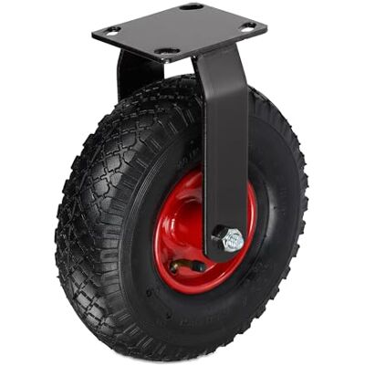 Relaxdays Bockrolle, 3.00-4, Traglast 120 kg, Gummi, Stahlplatte, luftbereift, Schwerlastrad, Gummirolle, Farbwahl Stahlplatte, luftbereift, Schwerlastrad, Gummirolle Relaxdays Bockrolle, 3.00-4, Traglast 120 kg, Gummi, Stahlplatte, luftbereift, Schwerlastrad, Gummirolle, Farbwahl Stahlplatte, luftbereift, Schwerlastrad, Gummirolle
