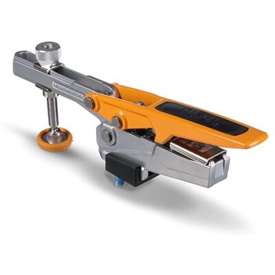 BORA Auto-Adjust Werkbankklemme Horizontale MFT-Klemme mit 191 mm Spiral-Aluminium Dog-Peg – 360° Drehbasis, 140 mm Spannhöhe, bis 181 kg Spannkraft – für 19 mm & 3/4" Dog-Hole Lochplatten BORA Auto-Adjust Werkbankklemme Horizontale MFT-Klemme mit 191 mm Spiral-Aluminium Dog-Peg – 360° Drehbasis, 140 mm Spannhöhe, bis 181 kg Spannkraft – für 19 mm & 3/4" Dog-Hole Lochplatten