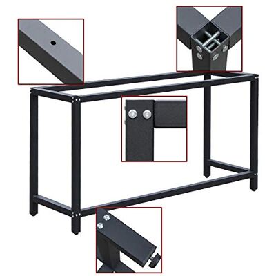 Wiltec Werkbankgestell 150 x 50 x 80 cm, Tischgestell belastbar bis 250 kg, Werkbank Untergestell mit höhenverstellbaren Füßen bis 83,5 cm Wiltec Werkbankgestell 150 x 50 x 80 cm, Tischgestell belastbar bis 250 kg, Werkbank Untergestell mit höhenverstellbaren Füßen bis 83,5 cm