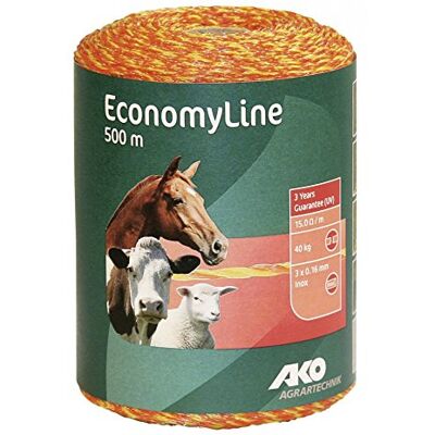 Kerbl 500 m EconomyLine Weidezaunlitze höchste Zuverlässigkeit Bruchlast 40 kg Kerbl 500 m EconomyLine Weidezaunlitze höchste Zuverlässigkeit Bruchlast 40 kg