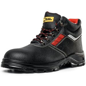 BLACK HAMMER Sicherheitsstiefel Herren S3 SRC Stahlkappe Arbeitsschuhe Knöchelhoch Leder Sicherheitsschuhe Schwarz Leicht 5993 (43 EU) BLACK HAMMER Sicherheitsstiefel Herren S3 SRC Stahlkappe Arbeitsschuhe Knöchelhoch Leder Sicherheitsschuhe Schwarz Leicht 5993 (43 EU)