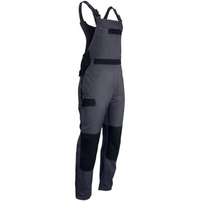 LMA WORKWEAR 1880 LMA Workwear 3024 AZOTE Zweifarbiger Latzhose, Größe M, Dunkelgrau/Schwarz LMA WORKWEAR 1880 LMA Workwear 3024 AZOTE Zweifarbiger Latzhose, Größe M, Dunkelgrau/Schwarz