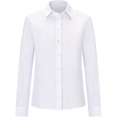MISEMIYA Frau KELLNERHEMD MIT Langen ÄRMELN Woman Hospitality UNIFORM 8726 Medium, Weiß MISEMIYA Frau KELLNERHEMD MIT Langen ÄRMELN Woman Hospitality UNIFORM 8726 Medium, Weiß