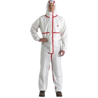 3M Schutzanzug 4565, Weiß + Rot, Typ 4/5/6, 3XL 3M Schutzanzug 4565, Weiß + Rot, Typ 4/5/6, 3XL