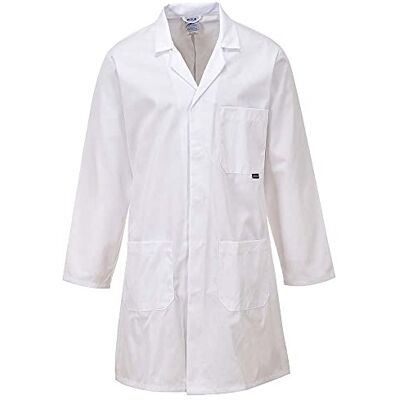Portwest C852 Standard Kittel Aus Einlaufgeschütztem Twillgewebe Weiß, 3XL, Verdeckte Druckknopfleiste, Drei Taschen, Maschinenwäsche Bei 60 °C, Größen XS Bis 4XL, Normale Arbeitskleidung Portwest C852 Standard Kittel Aus Einlaufgeschütztem Twillgewebe Weiß, 3XL, Verdeckte Druckknopfleiste, Drei Taschen, Maschinenwäsche Bei 60 °C, Größen XS Bis 4XL, Normale Arbeitskleidung
