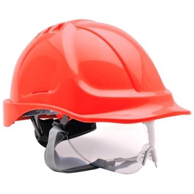 Portwest Endurance Visier Helm, Größe: Einheitsgröße, Farbe: Rot, PW55RER Portwest Endurance Visier Helm, Größe: Einheitsgröße, Farbe: Rot, PW55RER