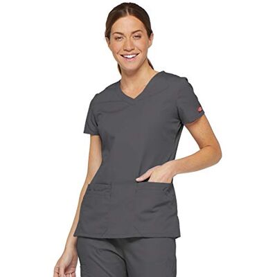 Dickies EDS Signature Scrubs für Damen, Moderne Passform, V-Ausschnitt, Damen-Top aus weichem, gebürstetem Popeline 85906, Zinn, XX-Large Mehr Dickies EDS Signature Scrubs für Damen, Moderne Passform, V-Ausschnitt, Damen-Top aus weichem, gebürstetem Popeline 85906, Zinn, XX-Large Mehr