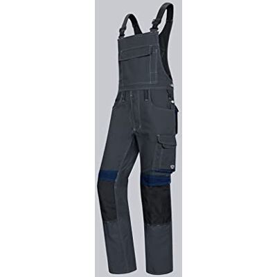 BP 1802-720-56-42n Latzhose, Stretch-Hosenträger mit Clipbefestigungen, 305,00 g/m² Verstärkte Baumwolle, anthrazit/nachtblau, 42n BP 1802-720-56-42n Latzhose, Stretch-Hosenträger mit Clipbefestigungen, 305,00 g/m² Verstärkte Baumwolle, anthrazit/nachtblau, 42n