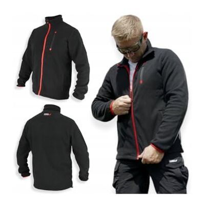 Dedra Polarjacke Herren BH6PB, atmungsaktive Fleecejacke, kuschelweiche Thermajacke, Outdoor & Trekking, Schwarz, Größe S Dedra Polarjacke Herren BH6PB, atmungsaktive Fleecejacke, kuschelweiche Thermajacke, Outdoor & Trekking, Schwarz, Größe S