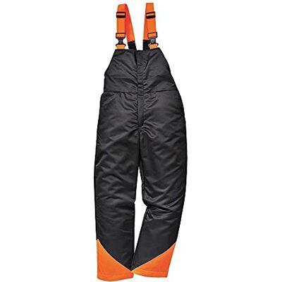 Portwest CH12BKRS Kettensägen-Latzhose, Größe: S, Farbe: Schwarz, Eiche Portwest CH12BKRS Kettensägen-Latzhose, Größe: S, Farbe: Schwarz, Eiche