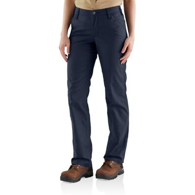 Carhartt Damen Rugged Professional™-Serie Rugged Flex® Loose Fit Canvas-Arbeitshose, Marineblau, W2 Carhartt Damen Rugged Professional™-Serie Rugged Flex® Loose Fit Canvas-Arbeitshose, Marineblau, W2