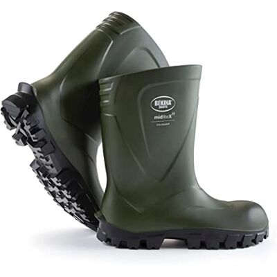 Bekina Midlite X Halbhohe, federleichte Sicherheitsstiefel für Herren und Damen ohne Stahlkappe und Stahlsohle, rutschfeste Arbeitsstiefel Landwirtschaft, bis -30 Grad, grün, EU 43 Bekina Midlite X Halbhohe, federleichte Sicherheitsstiefel für Herren und Damen ohne Stahlkappe und Stahlsohle, rutschfeste Arbeitsstiefel Landwirtschaft, bis -30 Grad, grün, EU 43