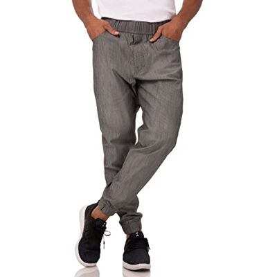 Chef Works Herren Pbe01bwsxl Kochhose, Schwarz-weiß Gestreift, XL EU Chef Works Herren Pbe01bwsxl Kochhose, Schwarz-weiß Gestreift, XL EU