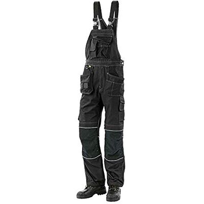 J.A.K. 150312B112 Serie 1503 60% Baumwolle/40% Polyester Latzhose, Schwarz, 62 L (44/35) Größe J.A.K. 150312B112 Serie 1503 60% Baumwolle/40% Polyester Latzhose, Schwarz, 62 L (44/35) Größe