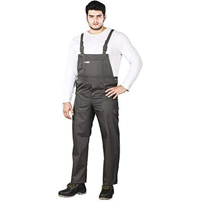 REIS SMS_56 Master Schutzlatzhose, Grau/Stahl Blau, 56 Größe REIS SMS_56 Master Schutzlatzhose, Grau/Stahl Blau, 56 Größe