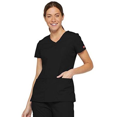 Dickies EDS Signature 85906 Schlupfkasack für Damen, Moderne Passform, V-Ausschnitt, weiche gebürstete Popeline, 85906, Schwarz, XX-Large Mehr Dickies EDS Signature 85906 Schlupfkasack für Damen, Moderne Passform, V-Ausschnitt, weiche gebürstete Popeline, 85906, Schwarz, XX-Large Mehr