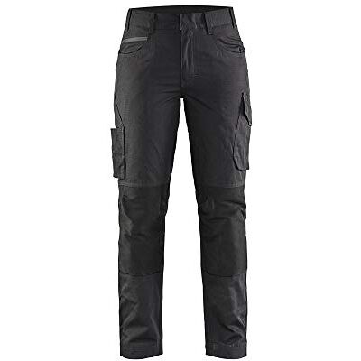 BLÅKLÄDER Blaklader 719513309998C50 Damen Service Arbeitshose mit Stretch, Schwarz/Dunkelgrau, Größe C50 BLÅKLÄDER Blaklader 719513309998C50 Damen Service Arbeitshose mit Stretch, Schwarz/Dunkelgrau, Größe C50