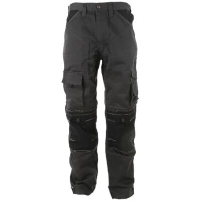 APACHE Herren-Hose mit Holstertaschen, Baumwollgemisch, 42W x 31L, Grau/Schwarz APACHE Herren-Hose mit Holstertaschen, Baumwollgemisch, 42W x 31L, Grau/Schwarz