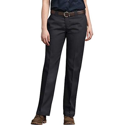 Dickies Original Damen-Arbeitshose mit Falten- und Fleckenresistenz, Schwarz V1, 42 Hoch Dickies Original Damen-Arbeitshose mit Falten- und Fleckenresistenz, Schwarz V1, 42 Hoch