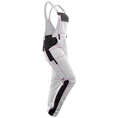 strongAnt Latzhose Damen stretch Arbeitshose für Frauen mit Kniepolstertaschen Baumwolle Cargo Hose Schwarz Grau Pink strongAnt Latzhose Damen stretch Arbeitshose für Frauen mit Kniepolstertaschen Baumwolle Cargo Hose Schwarz Grau Pink