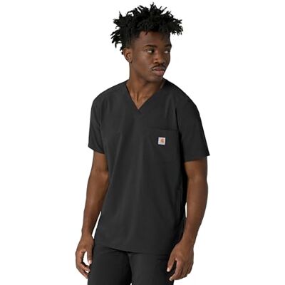 Carhartt Force Cross-Flex Schlupfkasack für Herren, V-Ausschnitt, Schwarz, M, Schwarz, Mittel Carhartt Force Cross-Flex Schlupfkasack für Herren, V-Ausschnitt, Schwarz, M, Schwarz, Mittel
