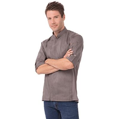 Chef Works Herren-Kochjacke Hartford Cool Vent, Graphitgrau, X-Small Chef Works Herren-Kochjacke Hartford Cool Vent, Graphitgrau, X-Small