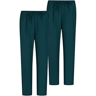MISEMIYA Pack 2 Pcs Arbeitshosen Unisex ELASTISCHE Taille UNIFORM KLINIK Krankenhaus Reinigung TIERARZT Gesundheit Medium, Grün 68 MISEMIYA Pack 2 Pcs Arbeitshosen Unisex ELASTISCHE Taille UNIFORM KLINIK Krankenhaus Reinigung TIERARZT Gesundheit Medium, Grün 68