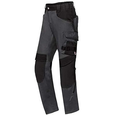 BP 1825-032-5632-50l Arbeitshose für Männer, Höhere Taille am Rücken, 270,00 g/m² Stoffmischung mit Stretch, anthrazit/schwarz, 50l BP 1825-032-5632-50l Arbeitshose für Männer, Höhere Taille am Rücken, 270,00 g/m² Stoffmischung mit Stretch, anthrazit/schwarz, 50l