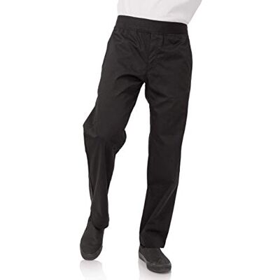 Chef Works Herren Pbn01 blkl Kochhose, Schwarz, L EU Chef Works Herren Pbn01 blkl Kochhose, Schwarz, L EU