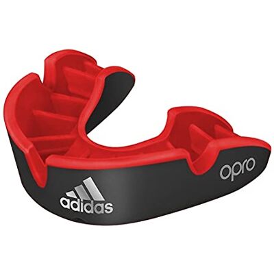 Adidas Unisex Jugend Opro Gen4 Silber Mundschutz, schwarz/rot, Junior Adidas Unisex Jugend Opro Gen4 Silber Mundschutz, schwarz/rot, Junior