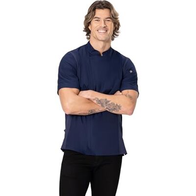 Chef Works Herren Springfield Kochmantel, Navy, L Chef Works Herren Springfield Kochmantel, Navy, L