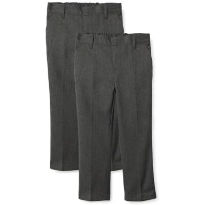 Amazon Jungen Schuluniformhosen, 2er-Pack, Grau, 5-6 Jahre Amazon Jungen Schuluniformhosen, 2er-Pack, Grau, 5-6 Jahre