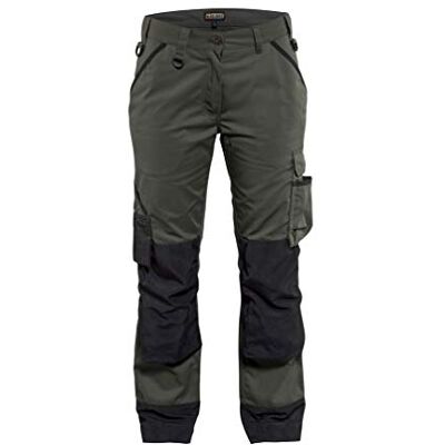 BLÅKLÄDER 71541835 Damen Garten Hosen, Armee-Grün / Schwarz, C46 BLÅKLÄDER 71541835 Damen Garten Hosen, Armee-Grün / Schwarz, C46