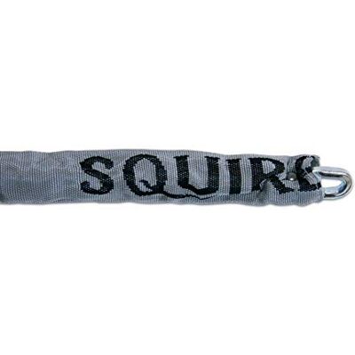Squire Henry CP48P CP Sicherheitskette aus gehärtetem Stahl mit grauer Hülse, 1200 mm Kette (Länge) x 6,5 mm Glieder (Durchmesser), Silber Squire Henry CP48P CP Sicherheitskette aus gehärtetem Stahl mit grauer Hülse, 1200 mm Kette (Länge) x 6,5 mm Glieder (Durchmesser), Silber