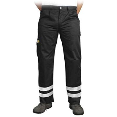 REIS Warnhose Arbeitshose mit Reflektionsstreifen Gr. 48, der EN471 REIS Warnhose Arbeitshose mit Reflektionsstreifen Gr. 48, der EN471
