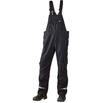 J.A.K. 160351B104 Serie 1603 65% Polyester/35% Baumwolle Latzhose, Schwarz/Grau, 58 L (41/35) Größe J.A.K. 160351B104 Serie 1603 65% Polyester/35% Baumwolle Latzhose, Schwarz/Grau, 58 L (41/35) Größe