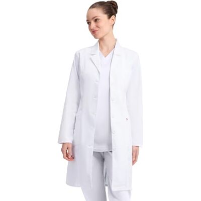 Dickies Damen EDS Professional Whites, 94 cm Medizinische Laborkittel, Weiss/opulenter Garten, Large Dickies Damen EDS Professional Whites, 94 cm Medizinische Laborkittel, Weiss/opulenter Garten, Large