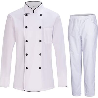 MISEMIYA Herren Kochjacke Herren Kochjacke Hospitality Uniform Ref.842 X-Large, Kochjacken und Hosen 842B8 Weiß MISEMIYA Herren Kochjacke Herren Kochjacke Hospitality Uniform Ref.842 X-Large, Kochjacken und Hosen 842B8 Weiß