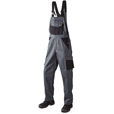 J.A.K. 1020750B108 Serie 10207 100% Baumwolle Latzhose, Grau/Schwarz, 60 L (42/35) Größe J.A.K. 1020750B108 Serie 10207 100% Baumwolle Latzhose, Grau/Schwarz, 60 L (42/35) Größe